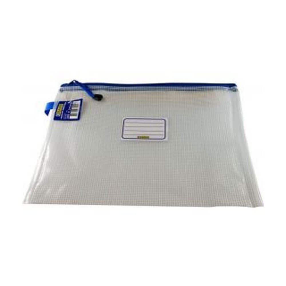 Osmer Mesh Pencil Case with Name Panel A4 (36x27cm)