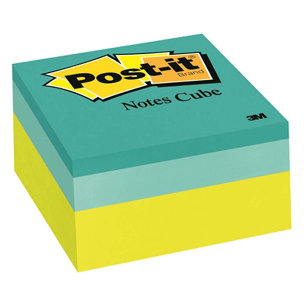 Post-it Cube Notes 400 Sheets 76x76mm (Green Wave)