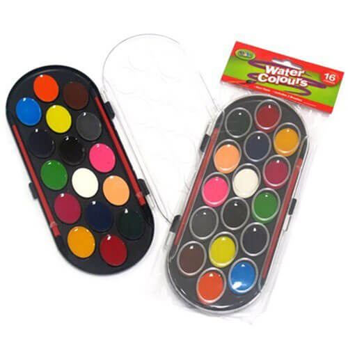Dats Paint Set with 2 Brush (16 Colours)