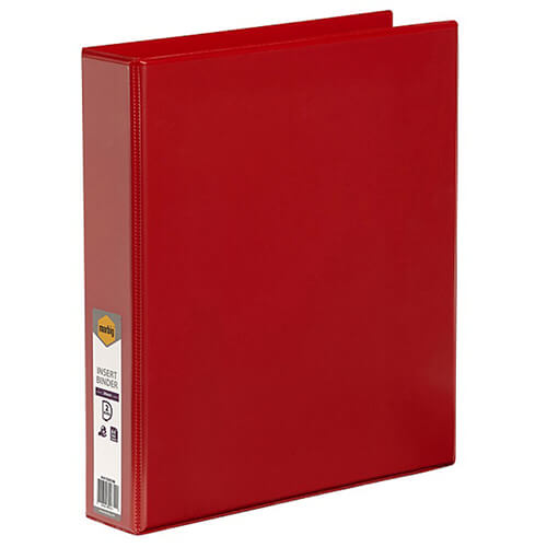 Marbig 2 D-ring Clearview Insert Binder 38mm (A4)