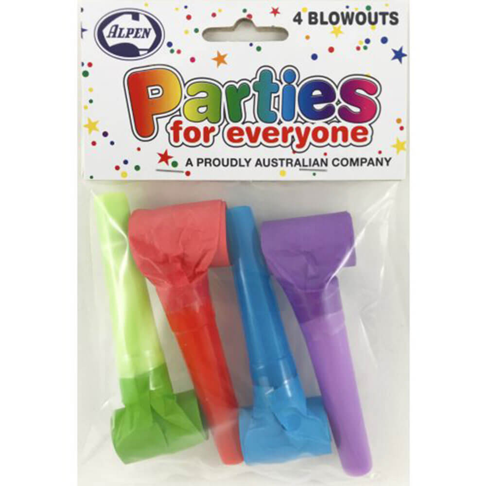 Alpen Parties for Everyone Party Blowouts 4pk (Assorted)