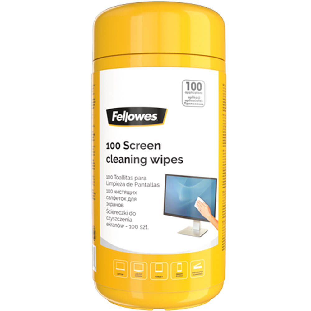 Fellowes Screen Cleaning Wipes (100pcs)