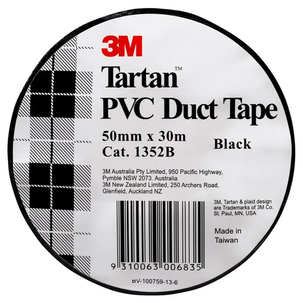 3M Tartan Duct Tape 50mmx30m (Black)