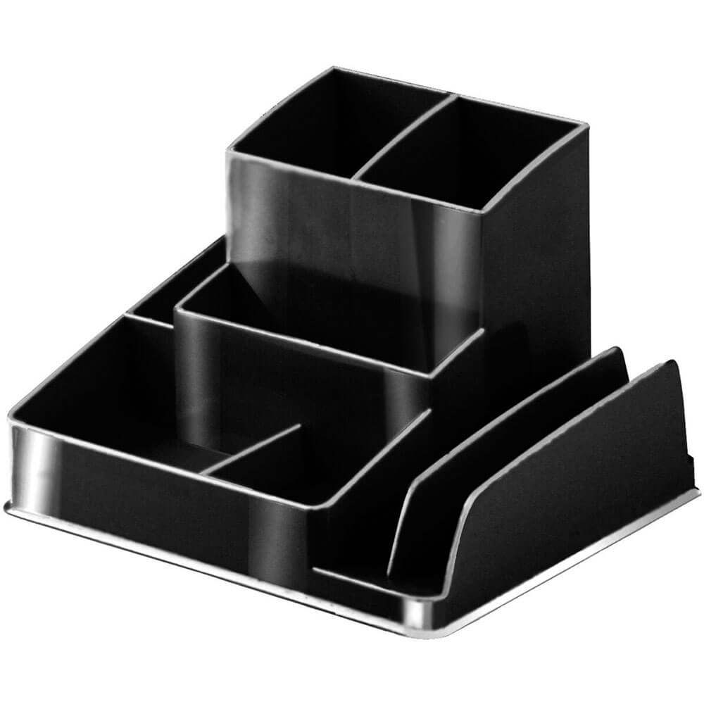 Italplast Recycled Desk Organiser (Black)