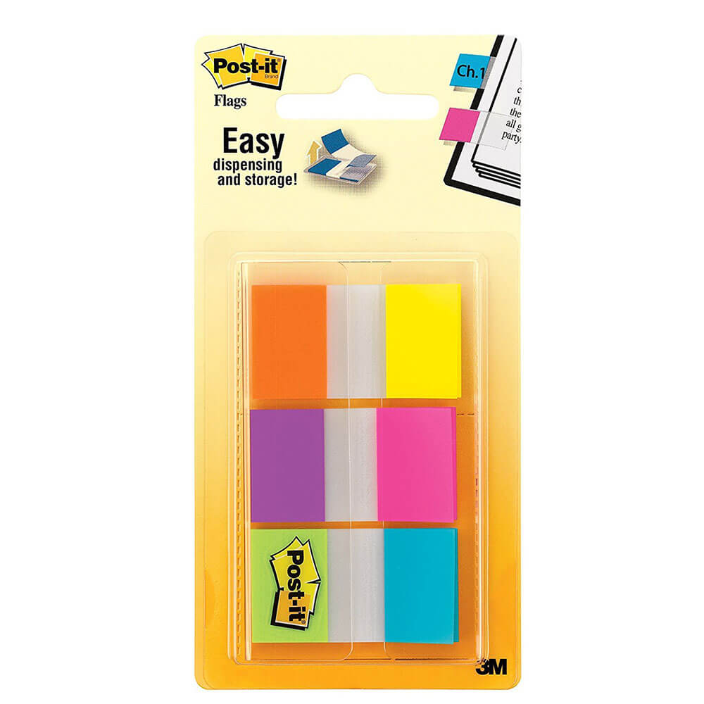 Post-it Alternating Electric Glow Flags (60 Sheets)