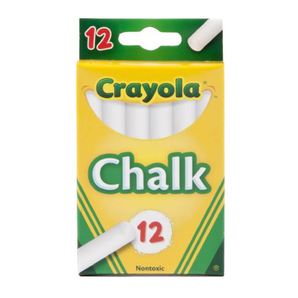 Crayola Non-toxic Chalk 12pk (White)