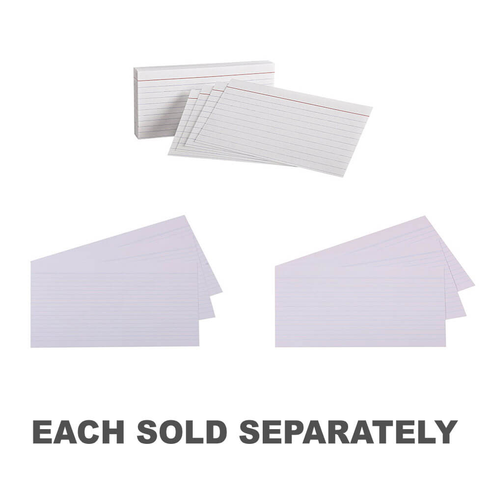 Quill Ruled System Cards 100pk (White)