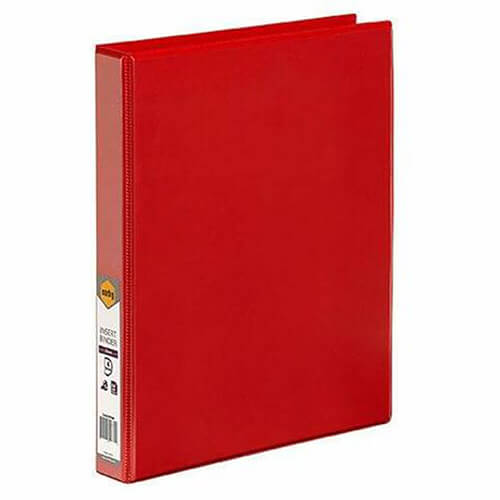 Marbig 4 D-ring Clearview Insert Binder 25mm (A4)
