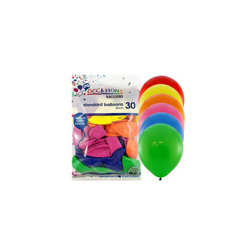 Alpen Balloons for Everyone 30pk 25cm (Assorted)