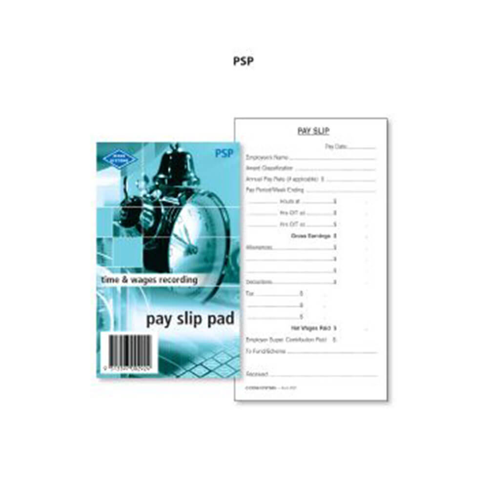 Zions Printed Pay Slip Pad