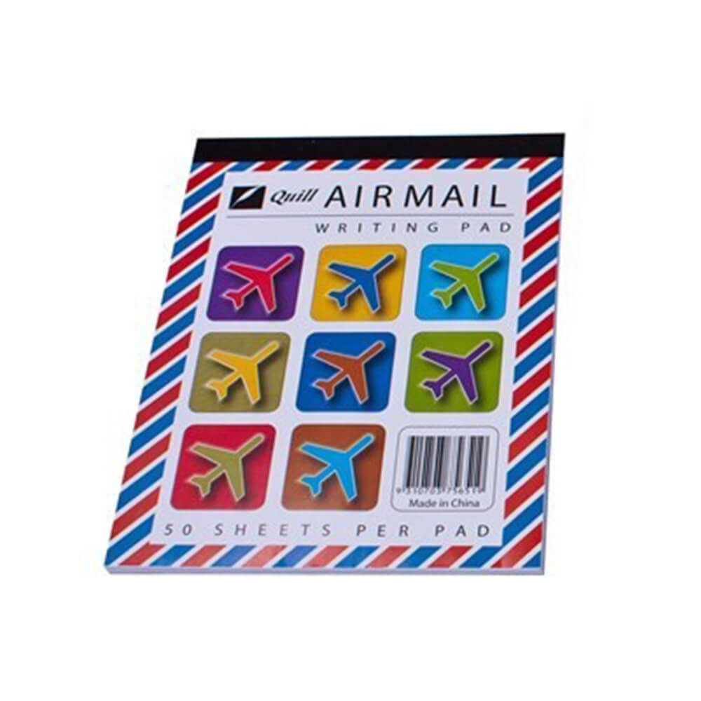 Quill Airmail Ruled Writing Pad (50 Sheets)