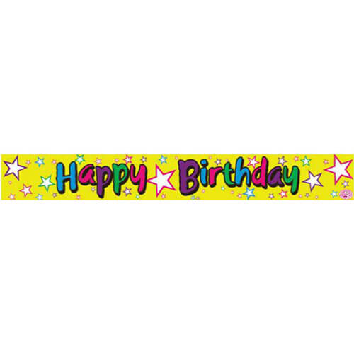 Alpen Parties for Everyone Happy Birthday Foil Banner 360cm
