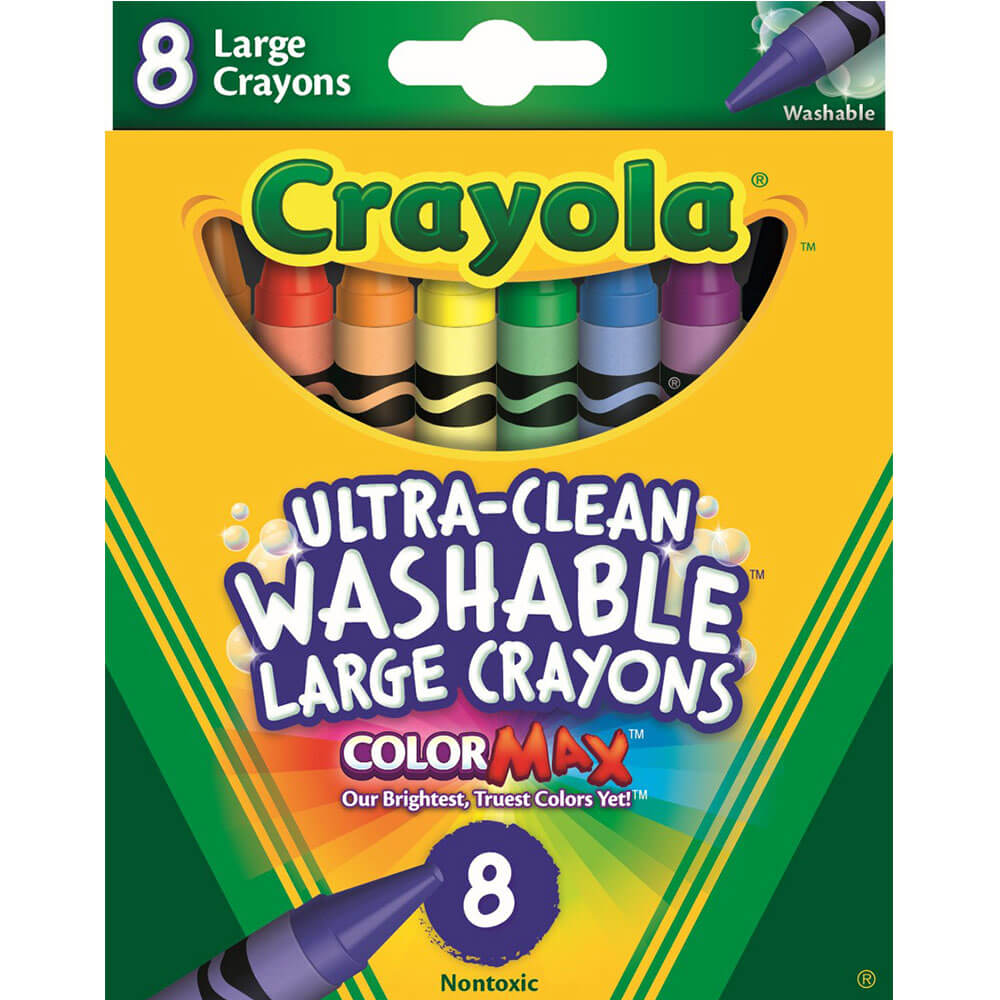 Crayola Ultraclean Washable Crayons Large 8pk