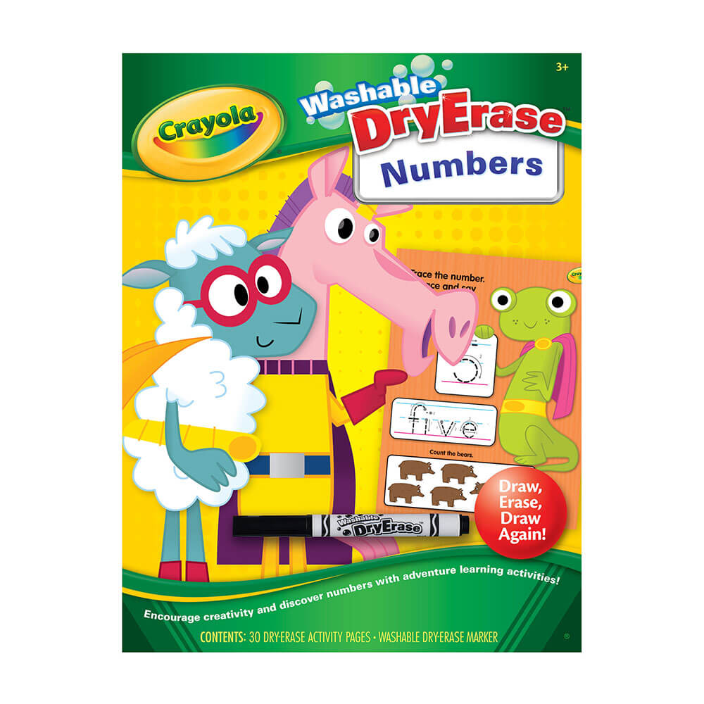 Crayola Dry Erase One Two at the Zoo Activity Book