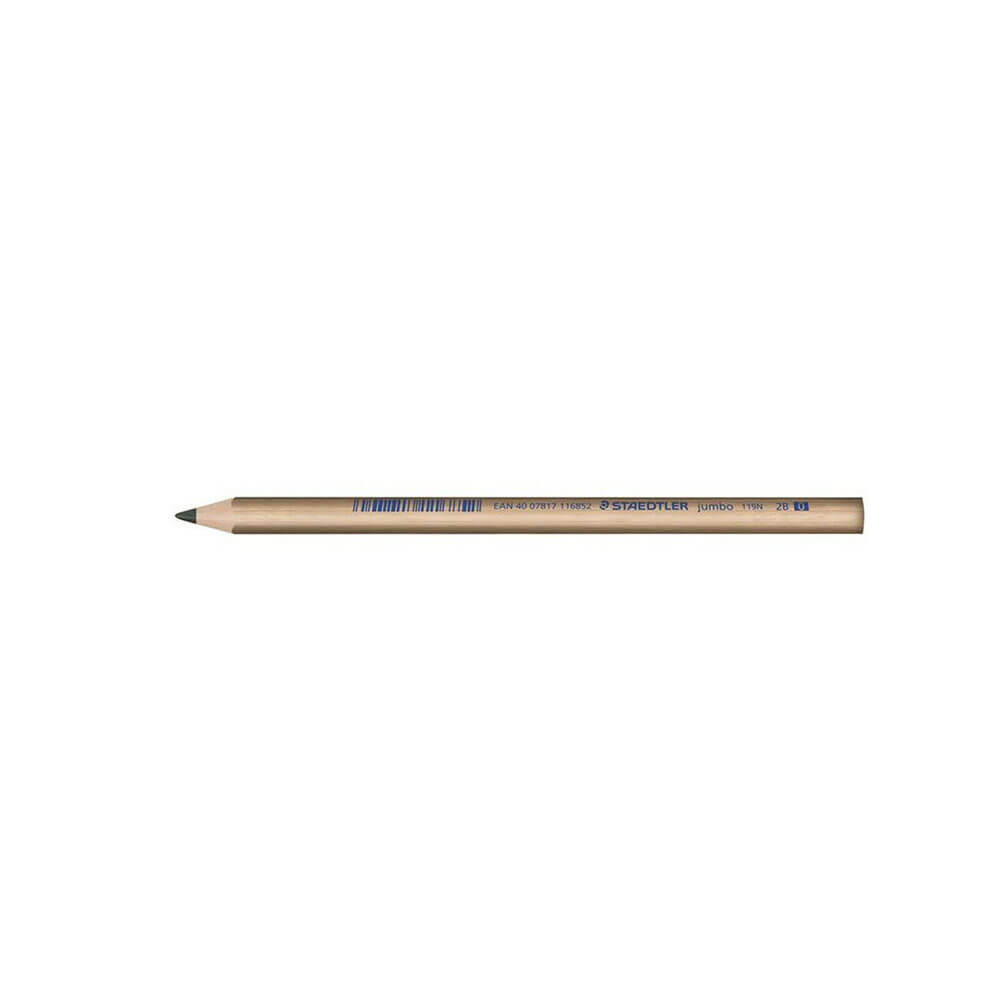 Staedtler Jumbo Triangular 2B Natural Graphite Pencil 12pcs