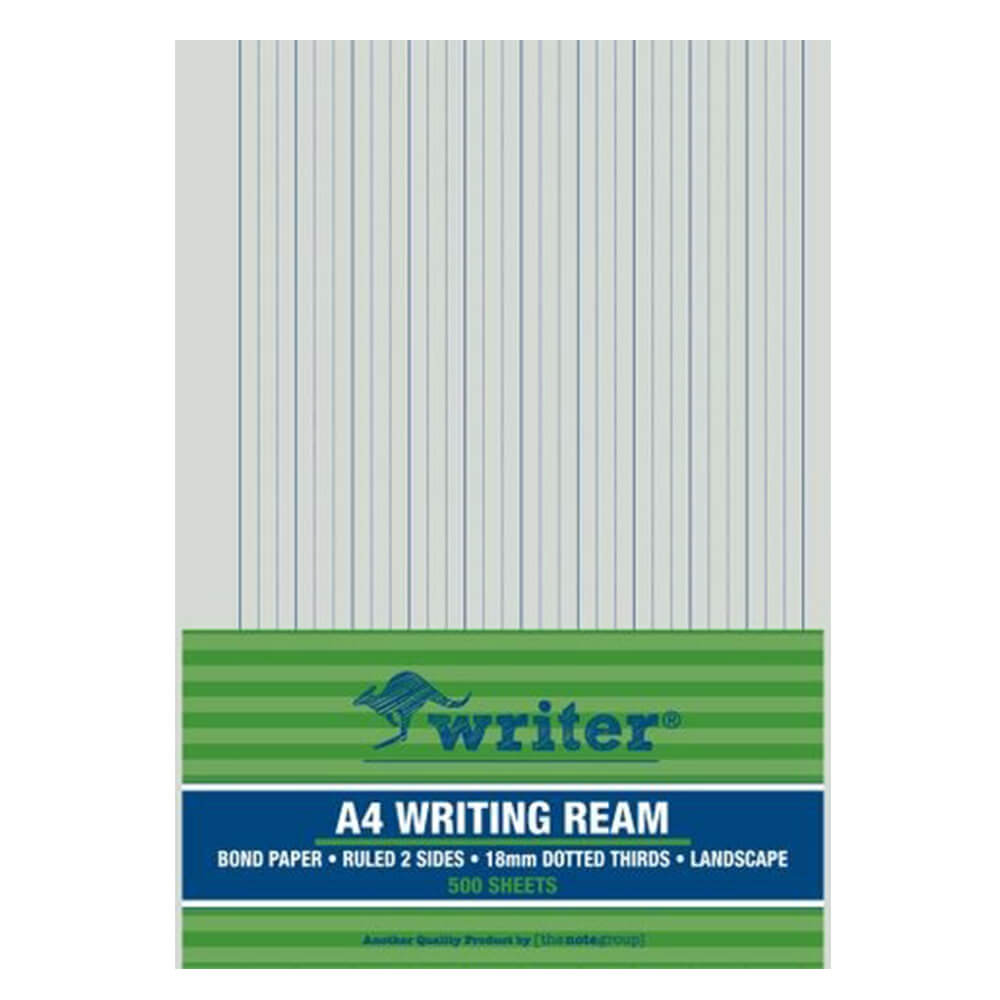 Writer A4 9mm Dotted Thirds Portrait Exam Paper Ream