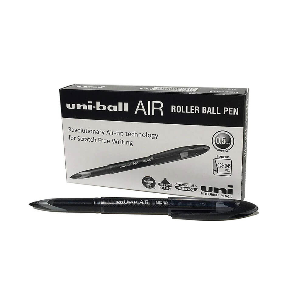 Uni Air Liquid Ink Micro Rollerball Pen 0.5mm 12pcs
