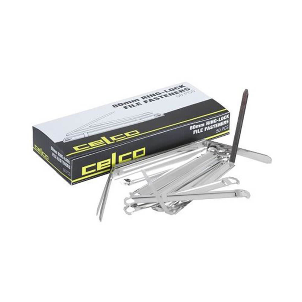 Celco Paper Fastener 80mm (Box of 50)