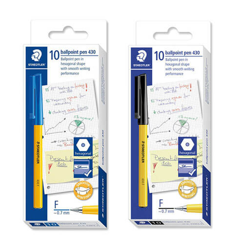 Staedtler Stick Fine Ballpoint Pen (Box of 10)