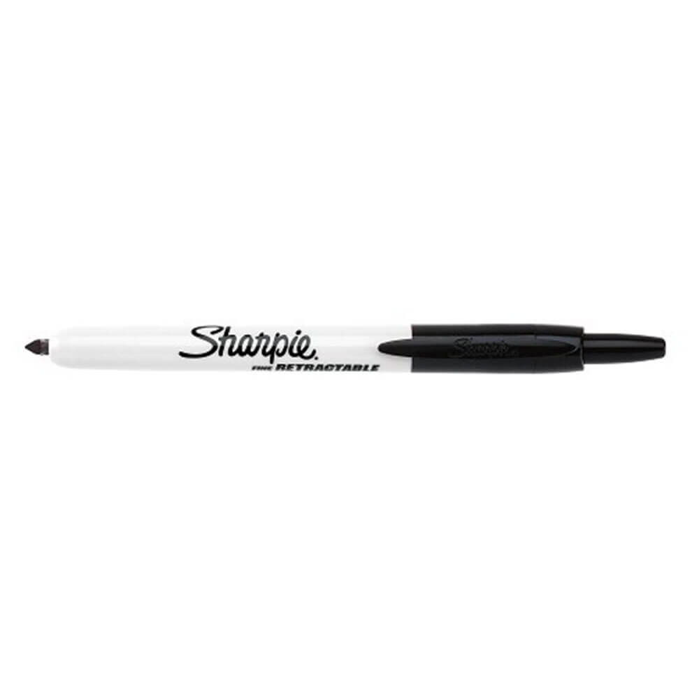 Sharpie Retractable Fine Point Marker 12pcs (Black)