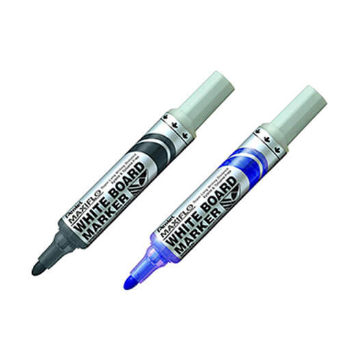 Pentel Maxiflo Bullet Tip Whiteboard Marker 12pcs