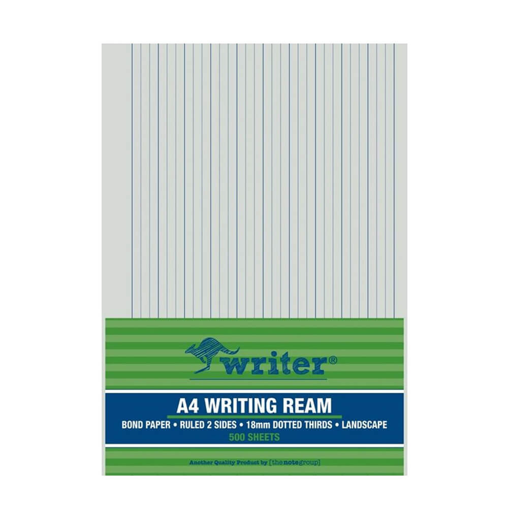 Writer A4 18mm Dotted Thirds Exam Paper (500pcs)