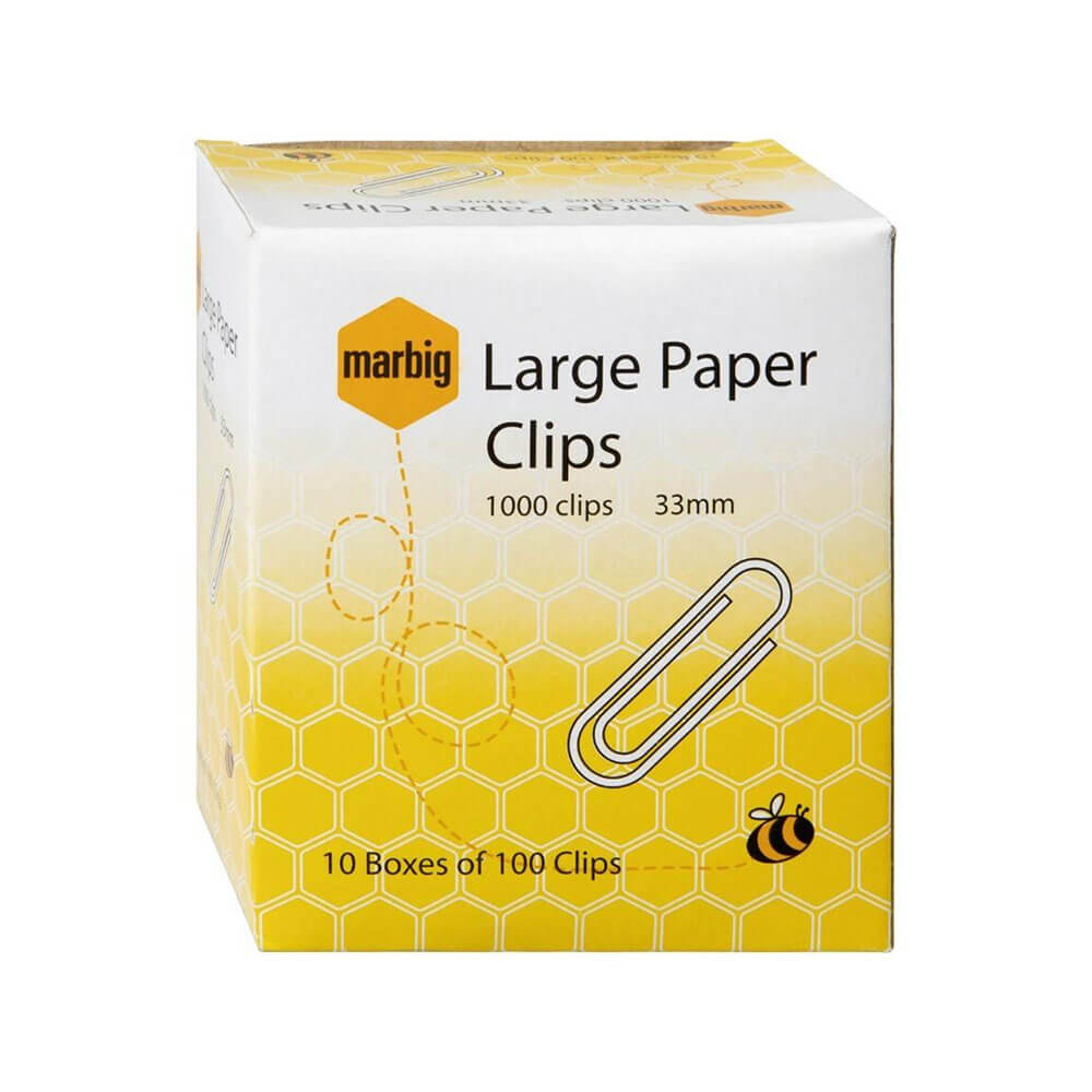 Marbig Large Paper Clips (33mm)