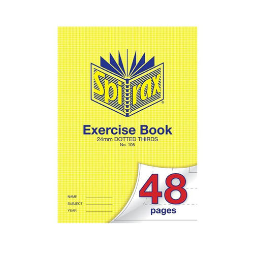 Spirax A4 Dotted Thirds 48-Page Exercise Book 20pk