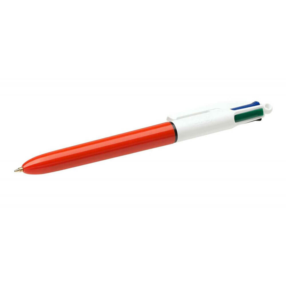 Bic 4 Colours Fine Retractable Ballpoint Pen (Box of 12)