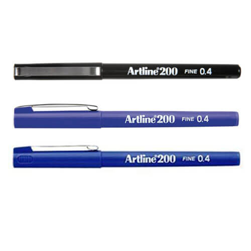 Artline Fineliner Felt Tip Pen 0.4mm (Box of 12)
