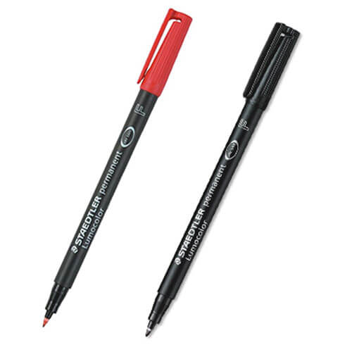 Staedtler Lumocolor 0.6mm Fine Permanent Pen 10pcs