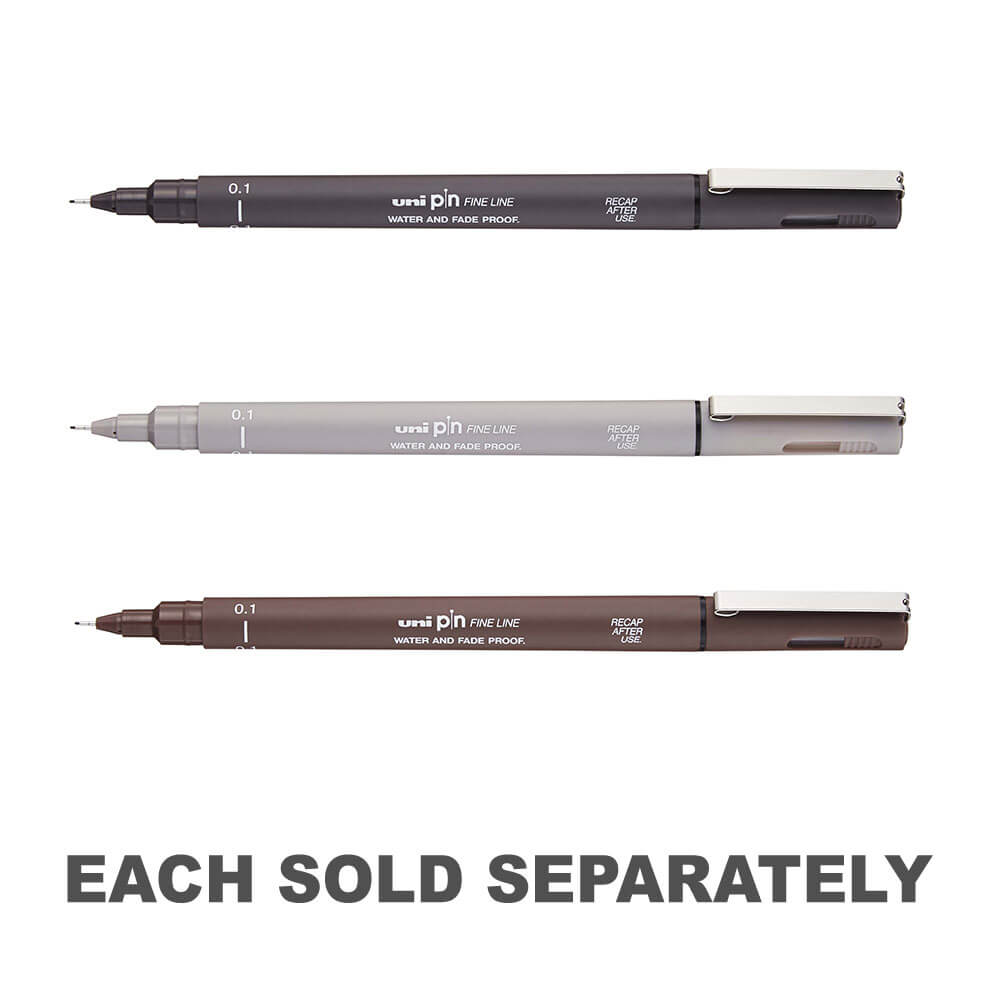 Uni-Ball Pin Fineliner Pen 0.1mm (Box of 12)
