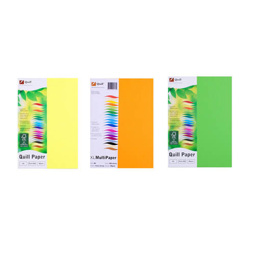 Quill A4 Coloured Copy Paper 500pk (80gsm)