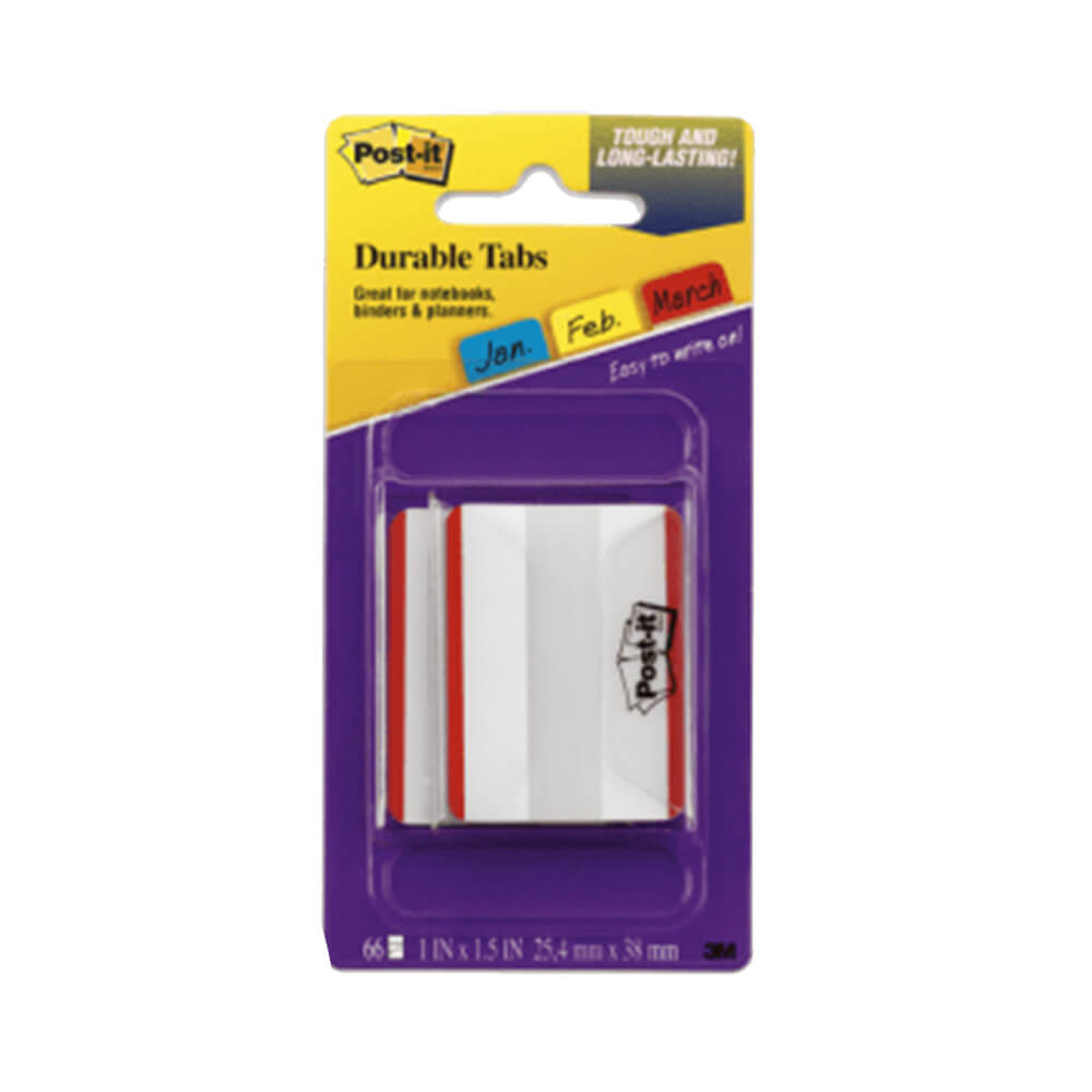 Post-It Durable Index Tabs Pack (Red)