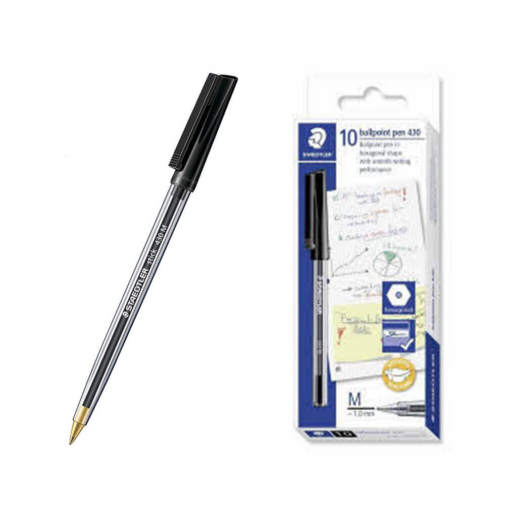 Staedtler Stick Medium Ballpoint Pen (Box of 10)