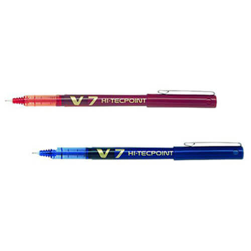 Pilot V7 Hi-Tecpoint Ultra Rollerball Fine Pen 12pcs