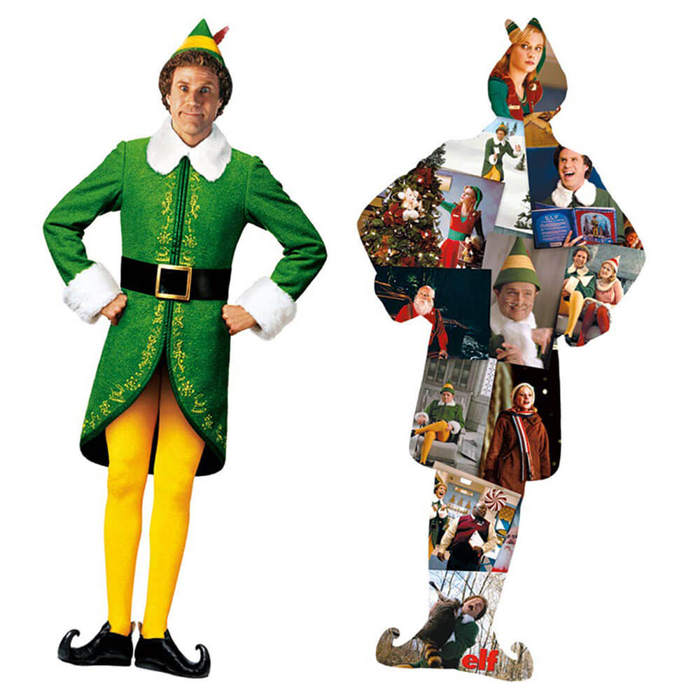 Elf Buddy and Collage Double Sided 600pc Puzzle