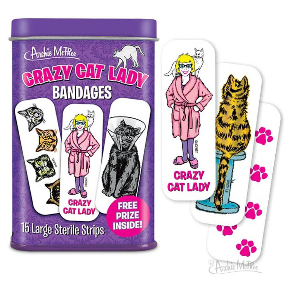 Archie McPhee Crazy Cat Lady Bandages