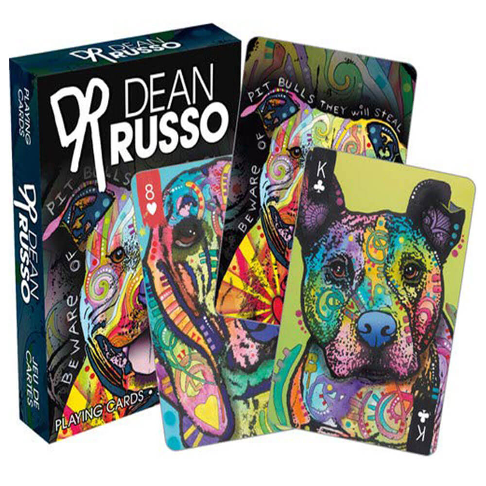 Dean Russo Dogs Playing Cards