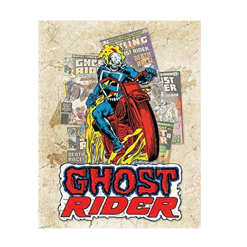 Ghost Rider Cover Splash Tin Sign