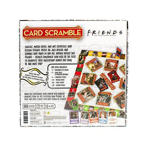 Aquarius Friends Card Scramble Board Game