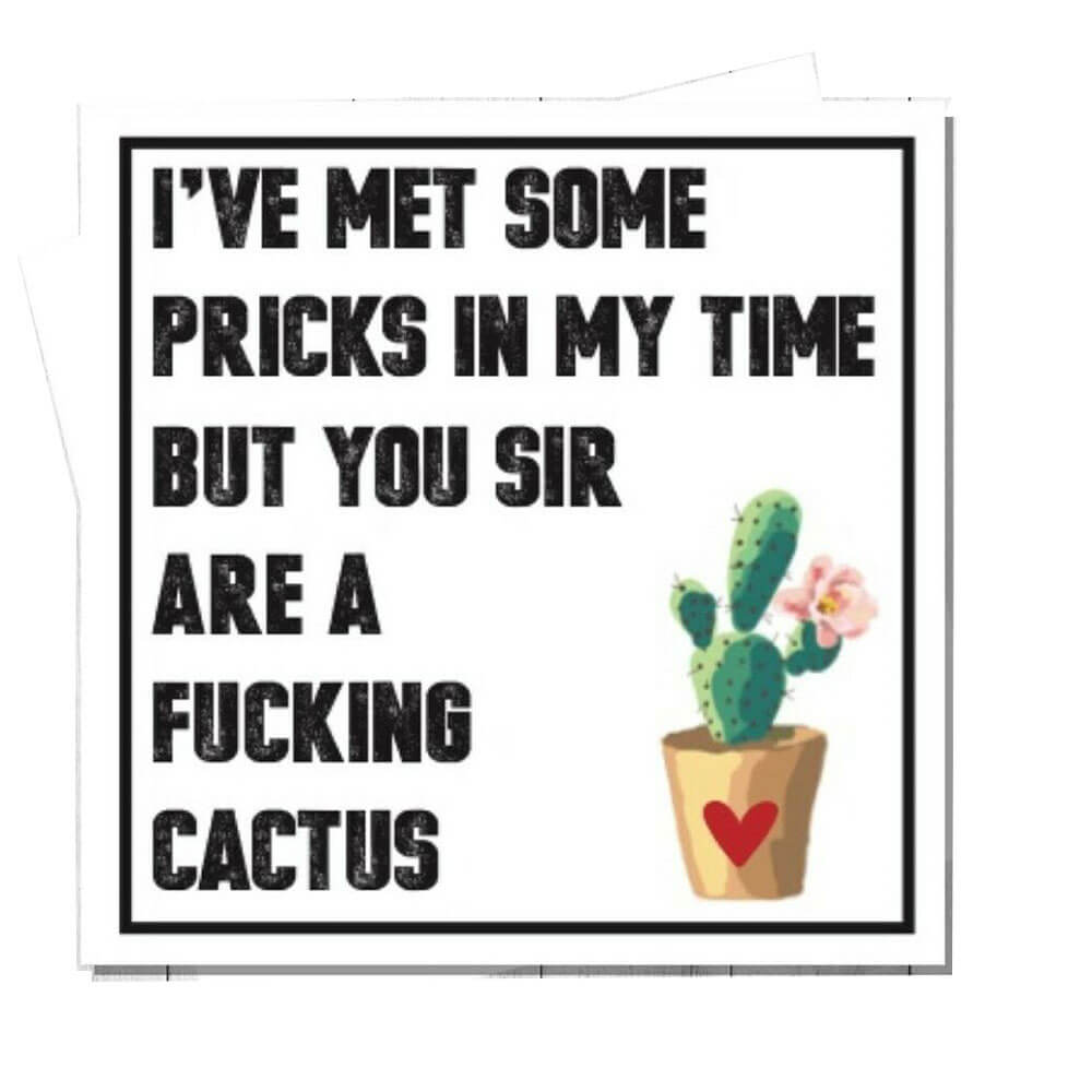Filthy Sentiments Cactus Card
