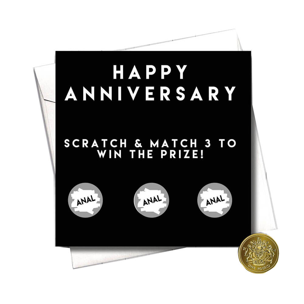 Filthy Sentiments Anniversary Scratch Card