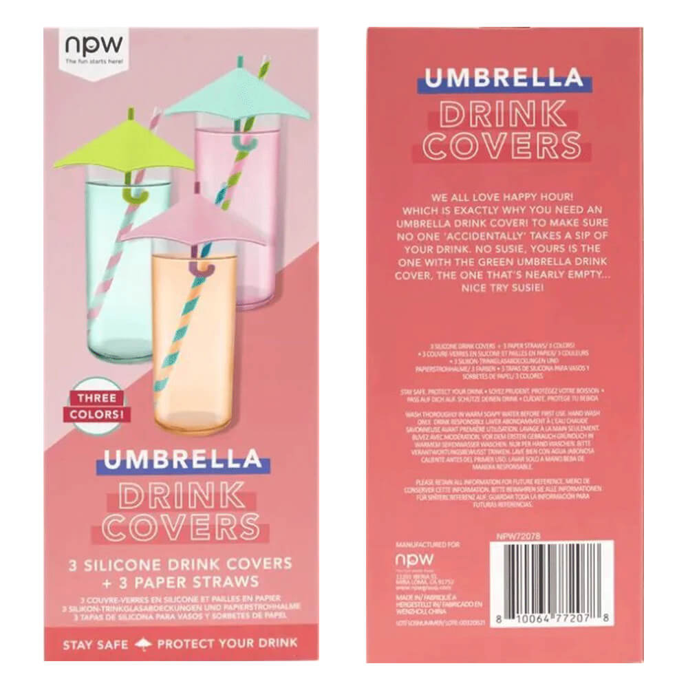Happy Hour Cocktail Umbrella Drink Covers