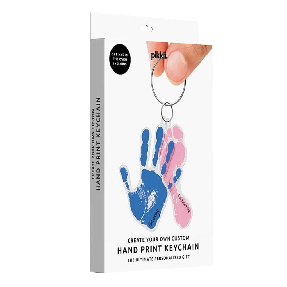 Pikkii Kid's Handprint Shrink Keyring Kit