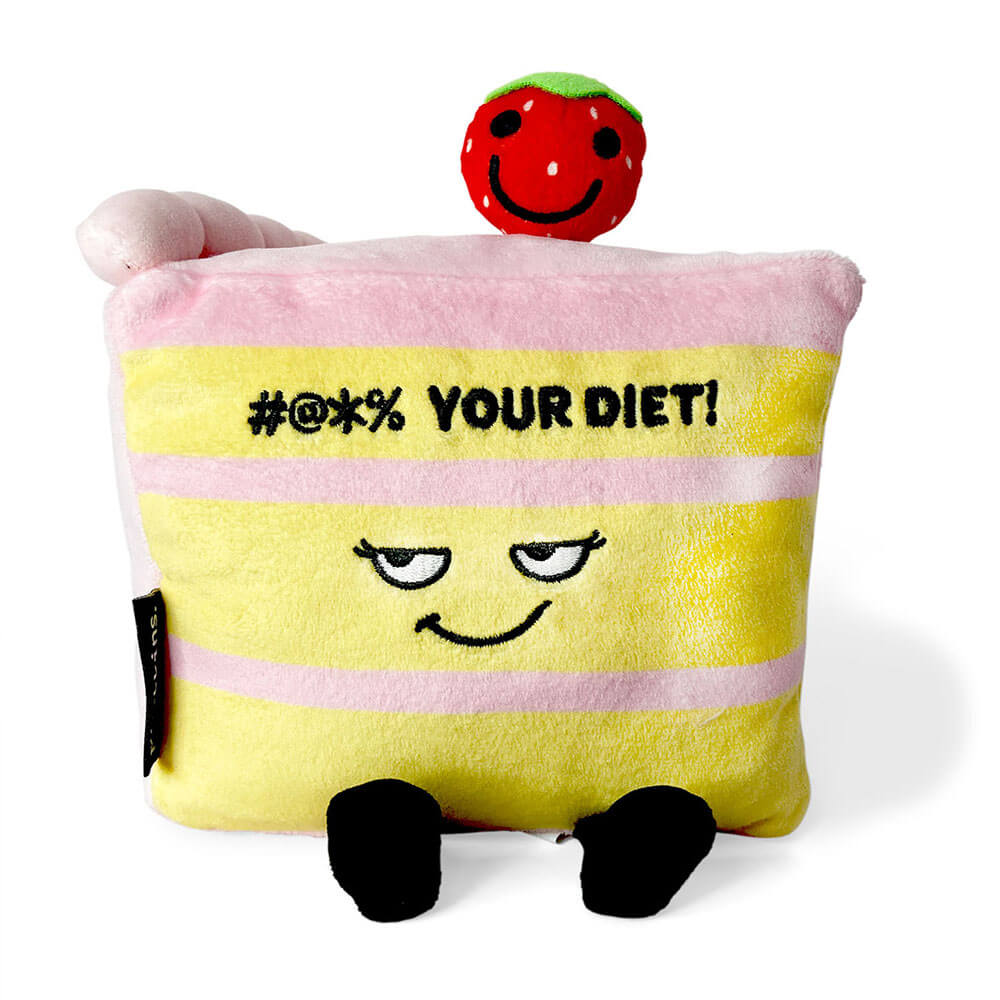 Punchkins Your Diet Cake Slice Plush