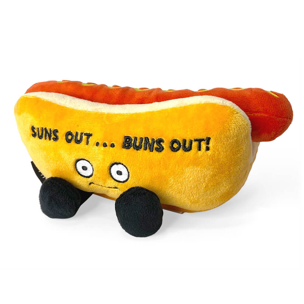 Punchkins Suns Out Buns Out Hotdog Plush