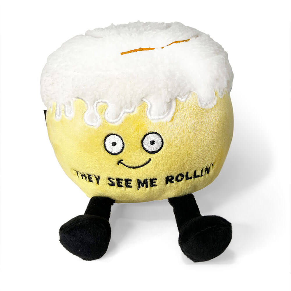 Punchkins They See Me Rollin Cinnamon Roll Plush