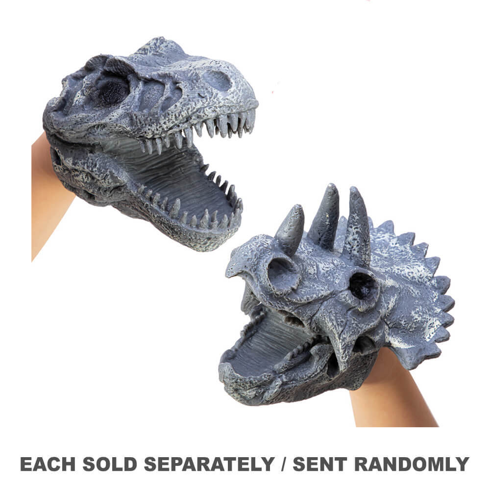 Schylling Dino Skull Hand Puppets (1pc Random Style)